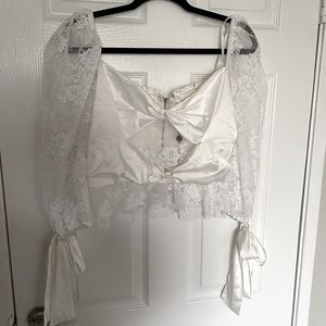 For Love and Lemons Lace Crop Top